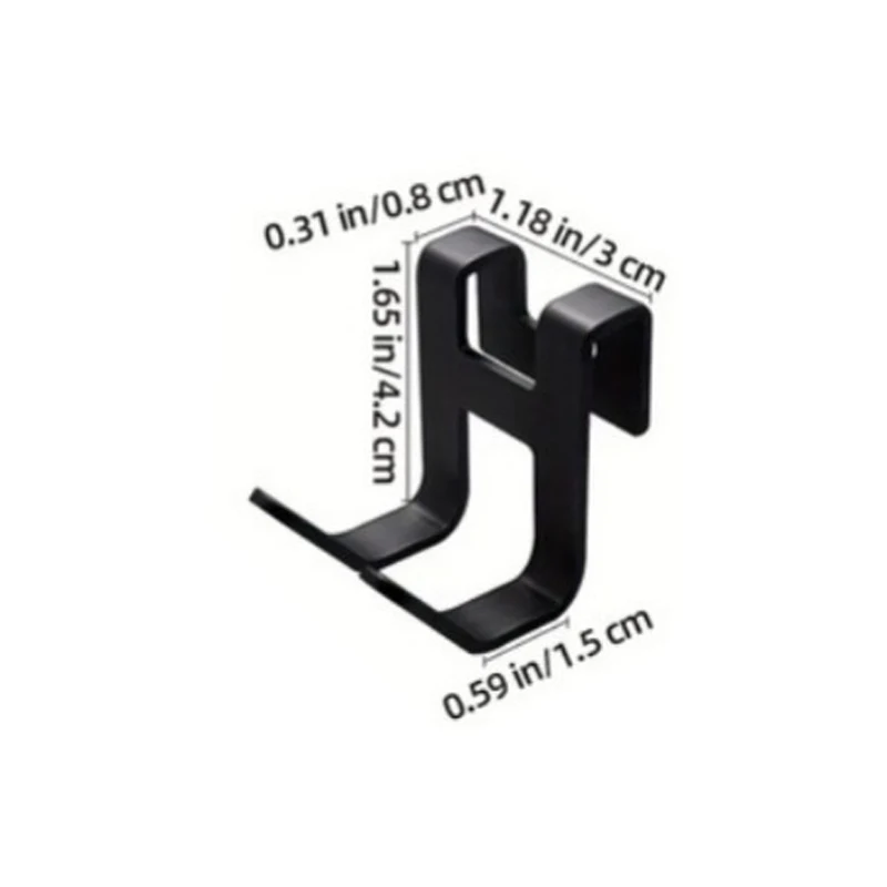 Kitchen Cabinet Door Back Hook Hanging Rack Clothes Coat Hat Towel Hanger Drawer Storage Hook Bathroom organizer Shelf Accessori - 5