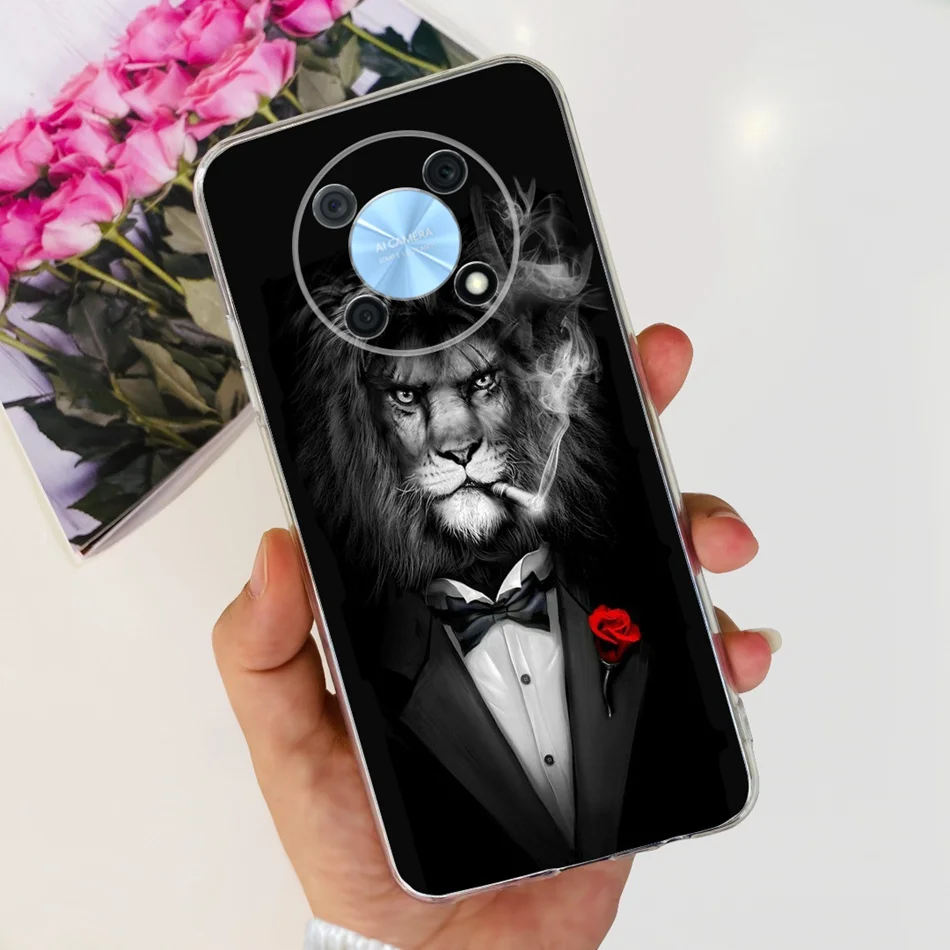 Elegant Printing Soft Silicone Clear TPU Slim Phone Case
