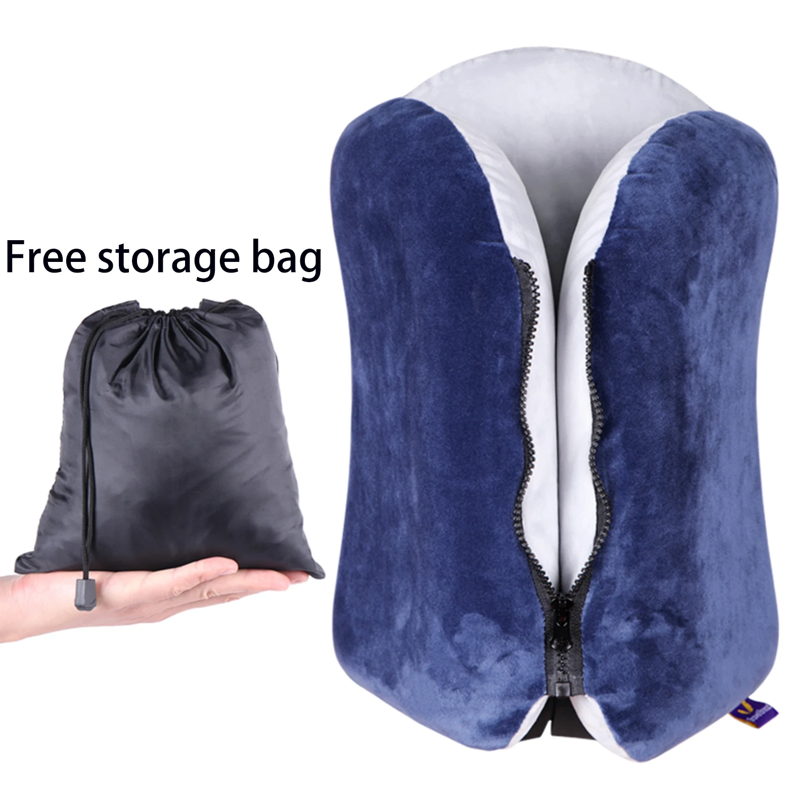 Upgraded Inflatable Air Cushion Travel Pillow Headrest Chin Support Cushions  for Airplane Plane Car Office Neck Nap Pillows - AliExpress