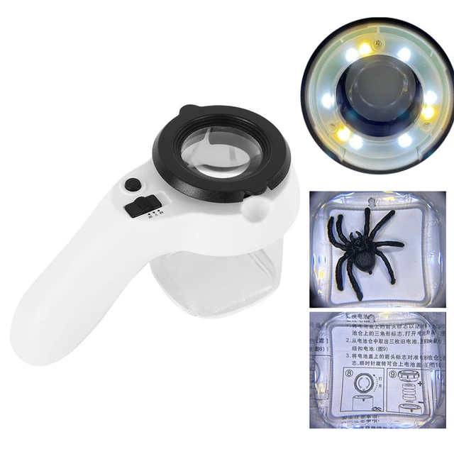 10X Illuminated Magnifying Glasses with 9LED Light Reading