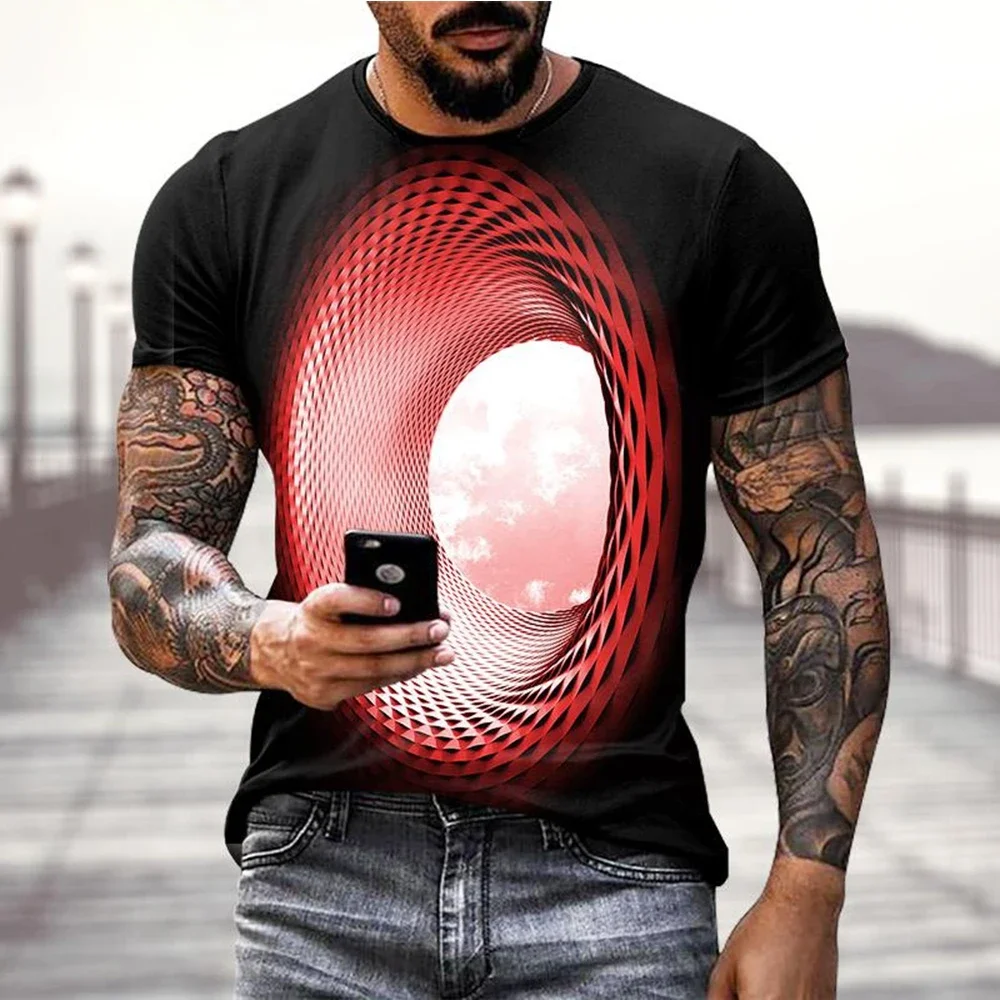 3D Sky Graphic T-Shirt 4