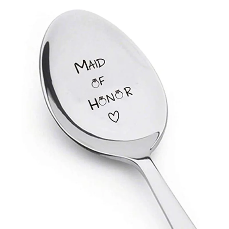 Romantic Stainless Steel Love Letter Spoons - Perfect Valentine's, Wedding, or Anniversary Gift