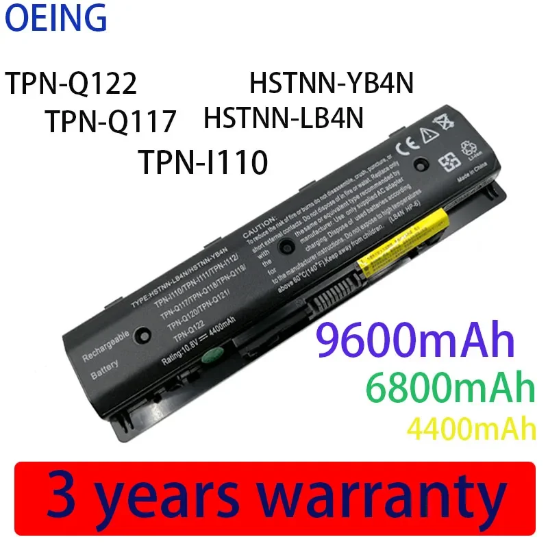 

6CELLS Laptop Battery HSTNN-LB4N YB4O LB4O YB4N P106 PI06 PI06XL PI09 For HP For Envy 14 14t 14z 15 17t Series