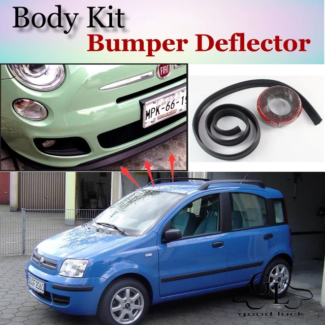 Bumper Lip Deflector Lips For Fiat Panda 169 MK2 2003~2012 Front Spoiler  Skirt For
