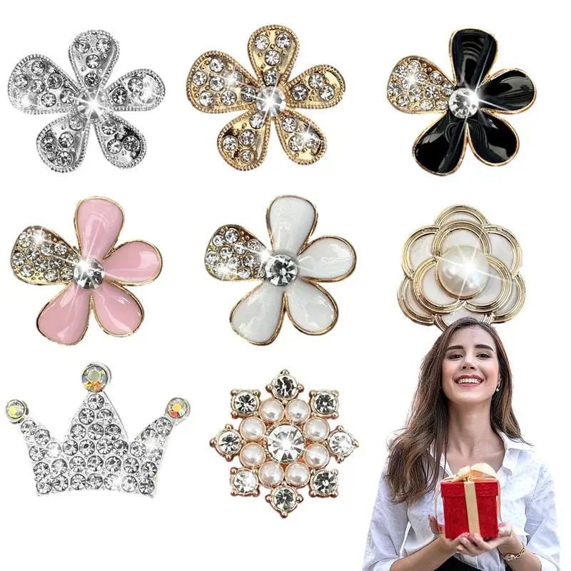 

Bling Flower Air Vent Clips Aromatherapy Car Interior Decoration CarAir Freshener Clip Charm Bling Car Interior Accessories