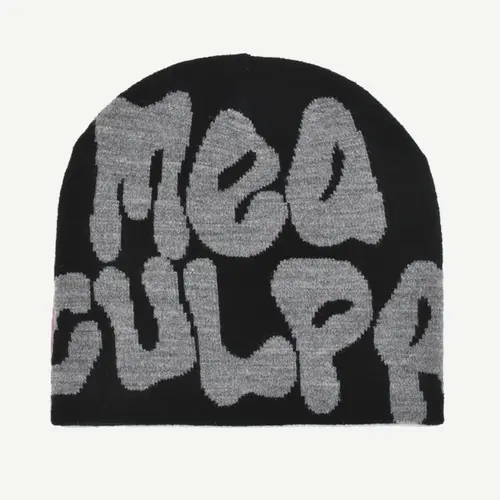 Mea Culpa Knitting Beanies Hat For Women Men Couple Y2K What's In Fashion Bonnet Kpop Wool Skullies Hoods Lady Caps Gorro шапка - Image 29