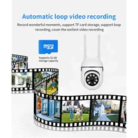8MP Wifi IP Surveillance de sécurité sans fil caméra PTZ 4X Zoom caméras suivi Audio bidirectionnel HD nuit couleur caméra 5