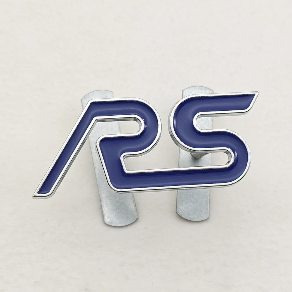 Premium 3D Metal Car Badge RS Logo Emblem & Sticker Accessories