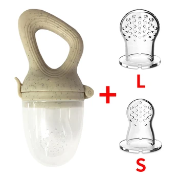 아기 젖꼭지 신선한 음식 과일 우유 젖병 니블러, 먹이 배우기 식수 빨대 손잡이 젖니 젖꼭지, 3 인 1