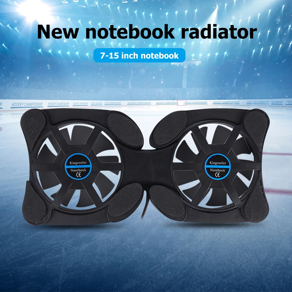 Portable Folding USB Powered Laptop Cooler Dual Fan Cooling Pad For Notebook PC_voghion.com