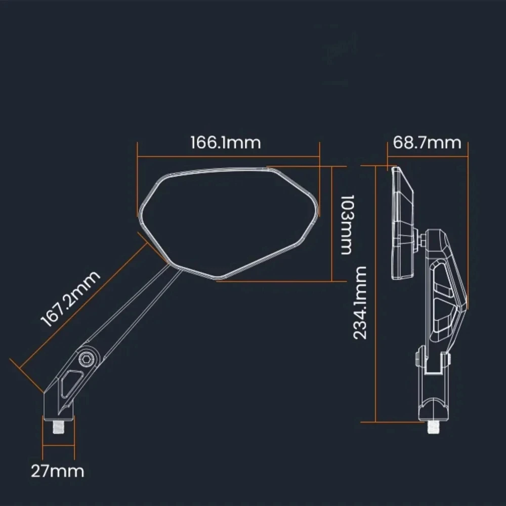 오토바이 사이드 백미러, BMW R1300GS 액세서리, R1200GS ADV S1000XR F900R XR F850GS F750GS R 1300GS