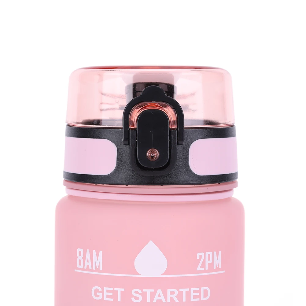 1000ml Motivational Water Bottle with Handle Sport Water Bottle Large Capacity Time Scale Cup for Outdoor Sports