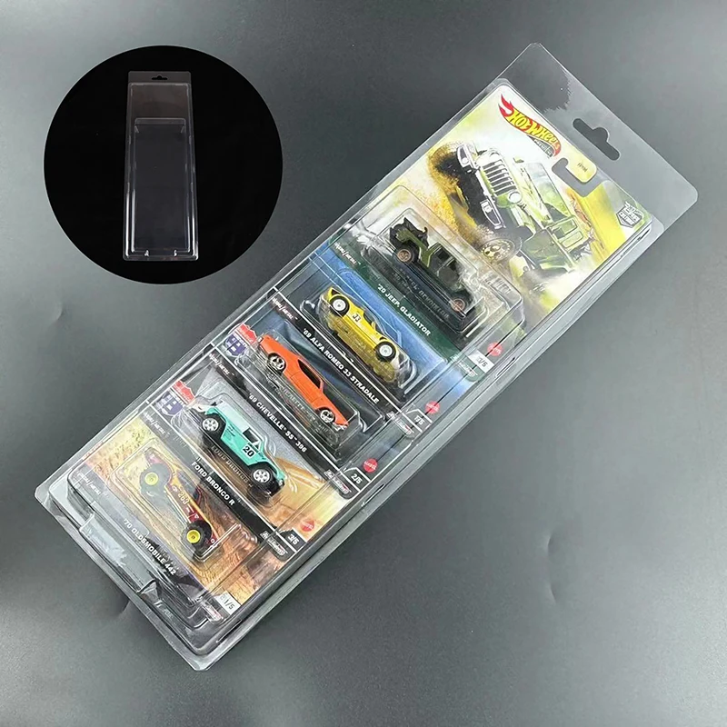 

Hotwheels protector for 5 card basic wheels Automobile Culture Transport Fleet Series Board Card Protective Case