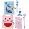 A5 Cat Diary Plush Mermaid Notebook Sparkly Embroidery Diary with Lock Journal  Birthday  Valentine Gift Travel School 1