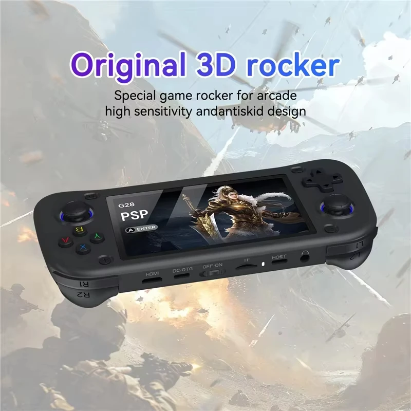 G28 4.3inch Retro Handheld Game Player Built-in 20000+ Games Classic Game Portable Console Audio Video Game Consolas Kids Gift - 4