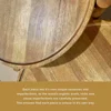 Small Round Coffee Table Set, Dylan Coffee Table, 2 Piece Solid ,  Rustic, Circle, Table, Nesting Tables, Sturdy Durable 3-Leg 5