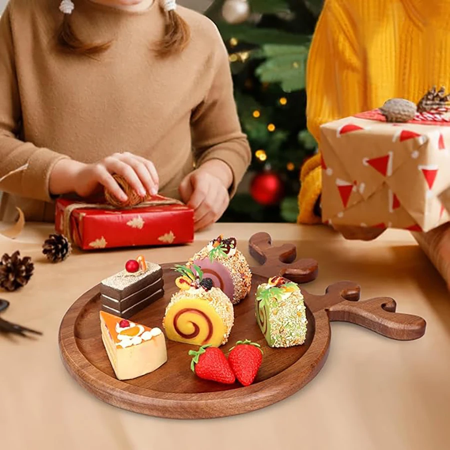 Reindeer Antler Wooden Serving Tray 6