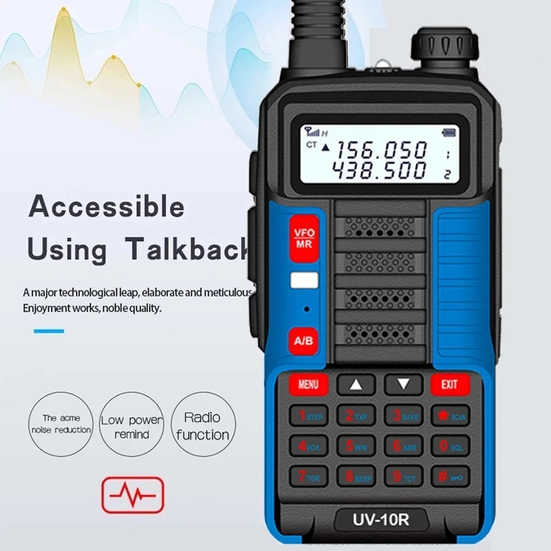 Baofeng UV-10 PRO Waterproof Walkie Talkie Dual Band High Power CB Radio Vhf Uhf CB Ham Radio Upgraded of UV-10 plus Radio UV5R cheap walkie talkies