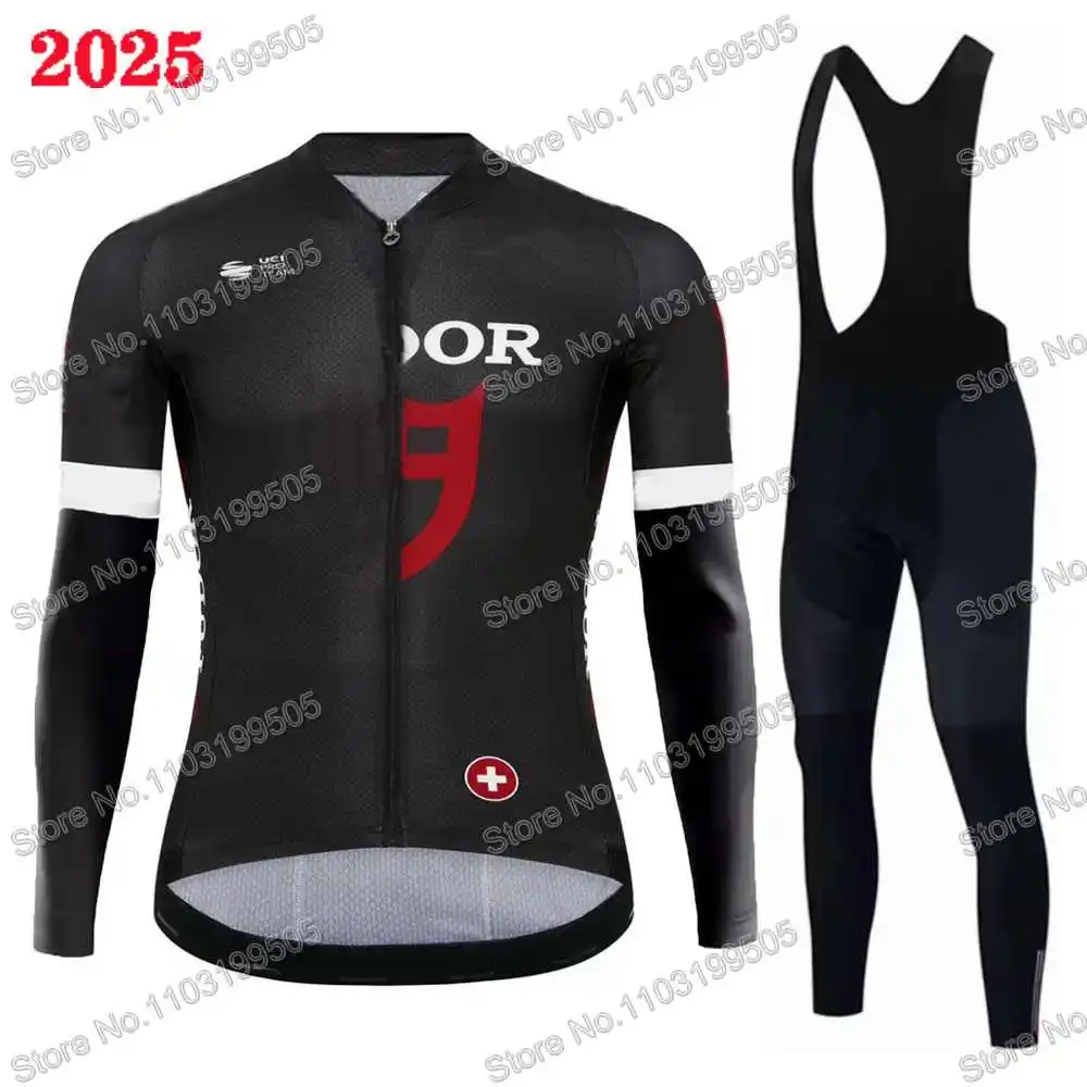 Tudorful Team Cycling Jersey Set Long Sleeve Mens Clothing Suit Bike Road Shirts Bicycle Pants Tights Bib MTB Uniform