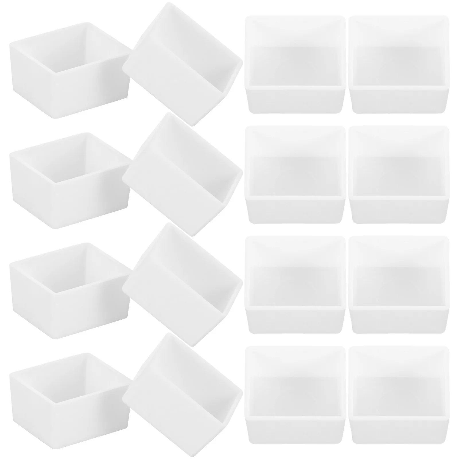 50Pcs 투명 수채화 물감 팬 DIY 수채화 아크릴 그림을위한 플라스틱 빈 하프 팬 가볍고 쉽게 청소할 수있는 아트