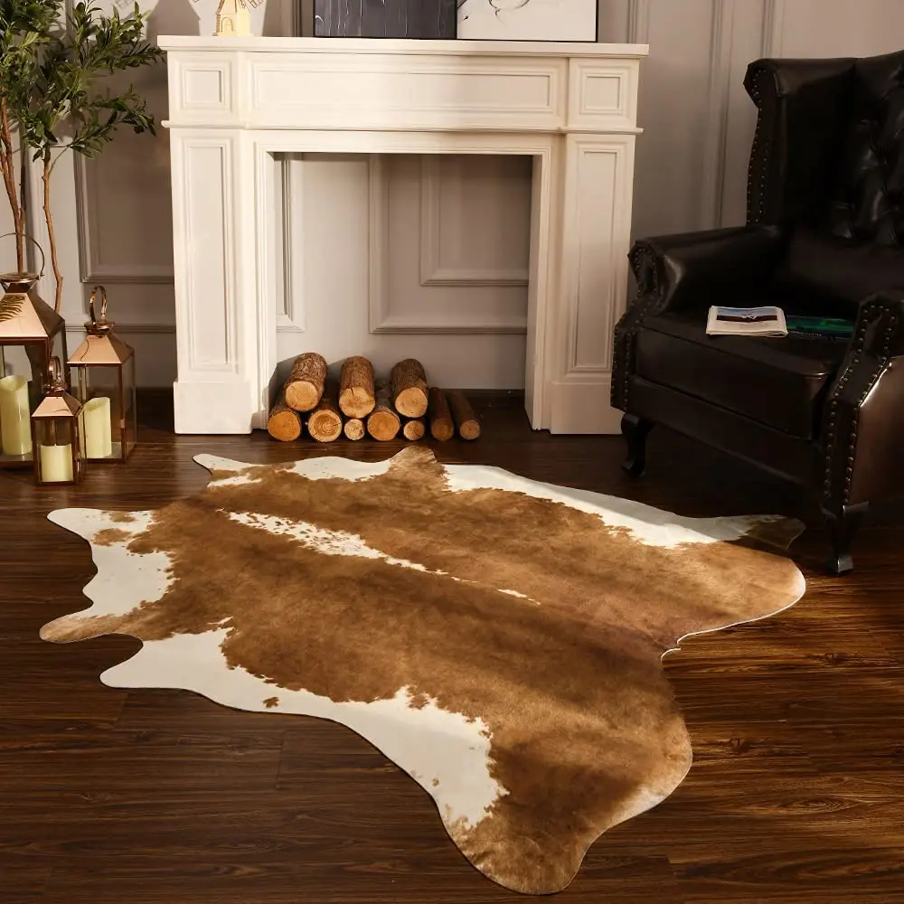 カウヘアー　カウラグ 天然牛革 新品 インテリア カウヘアー カウラグ 天然牛革 新品 インテリア Cow hair rug