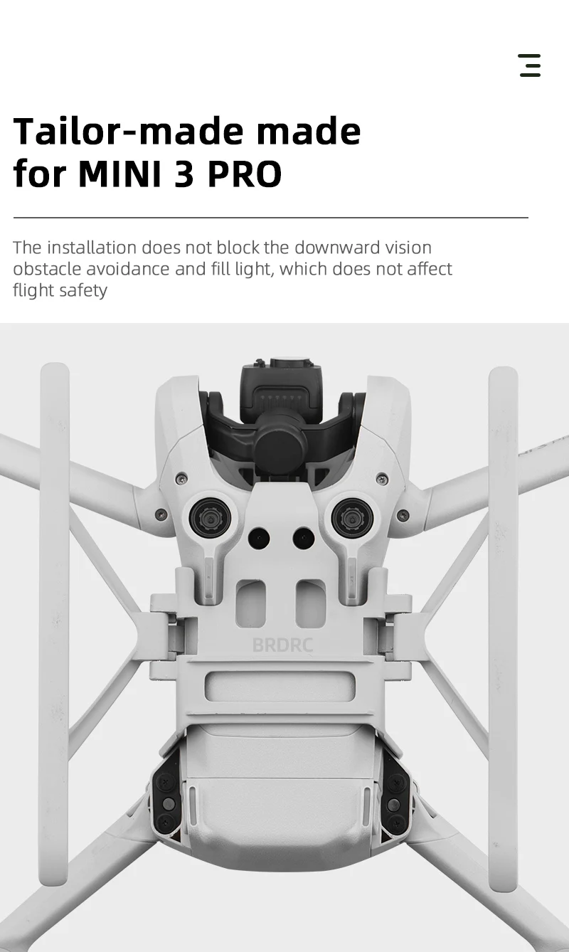 custom-made made for MINI 3 PRO The installation does not block the downward vision obstacle avoidance