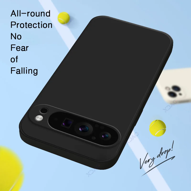 Luxury Candy Cellphone Case with Lens Protection - Soft Square Liquid Silicone Cover