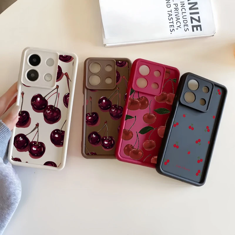 Stylish Cherry Design Phone Case - Enhanced Protection & Elegance