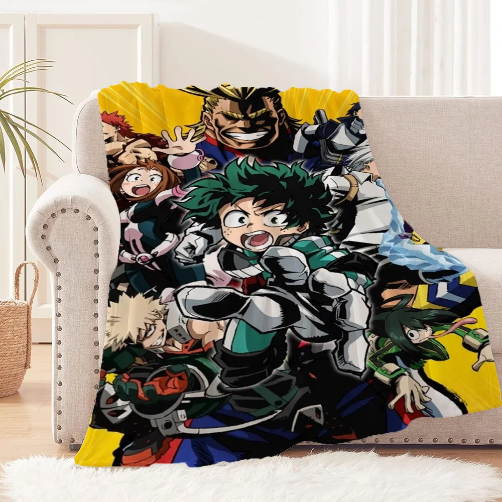 Luxury Blankets & Throws My Hero Academia Fluffy Plaid Funny Blanket Bed Blanket 150cm X 200cm Blankets Sofa Decoration Cobija 2