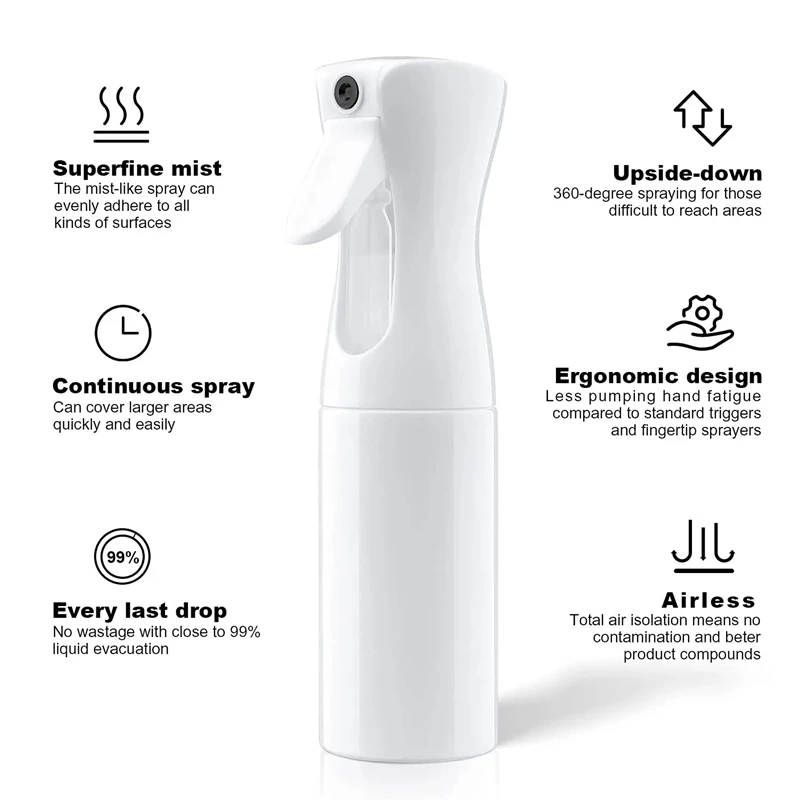 Hair Spray Bottle for Styling Cleaning Plants Pets Skin Care