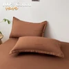 Single/Double/King/Queen Beds Cotton Fitted Sheet for Mattress Pads and Bedspread Covers in All Bed Sizes 140/150/160/180x200 5