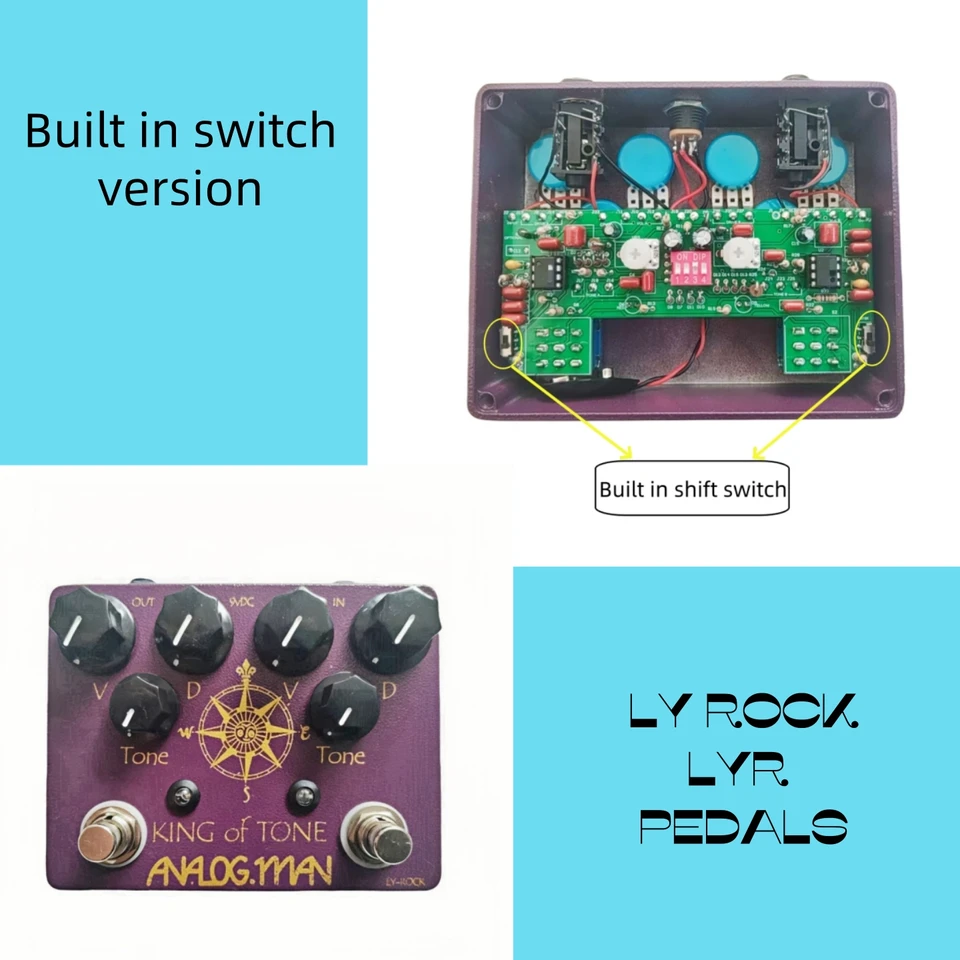 LYR PEDALS ly rock ,Guitar OVERDRIVE effect pedal, king of tone