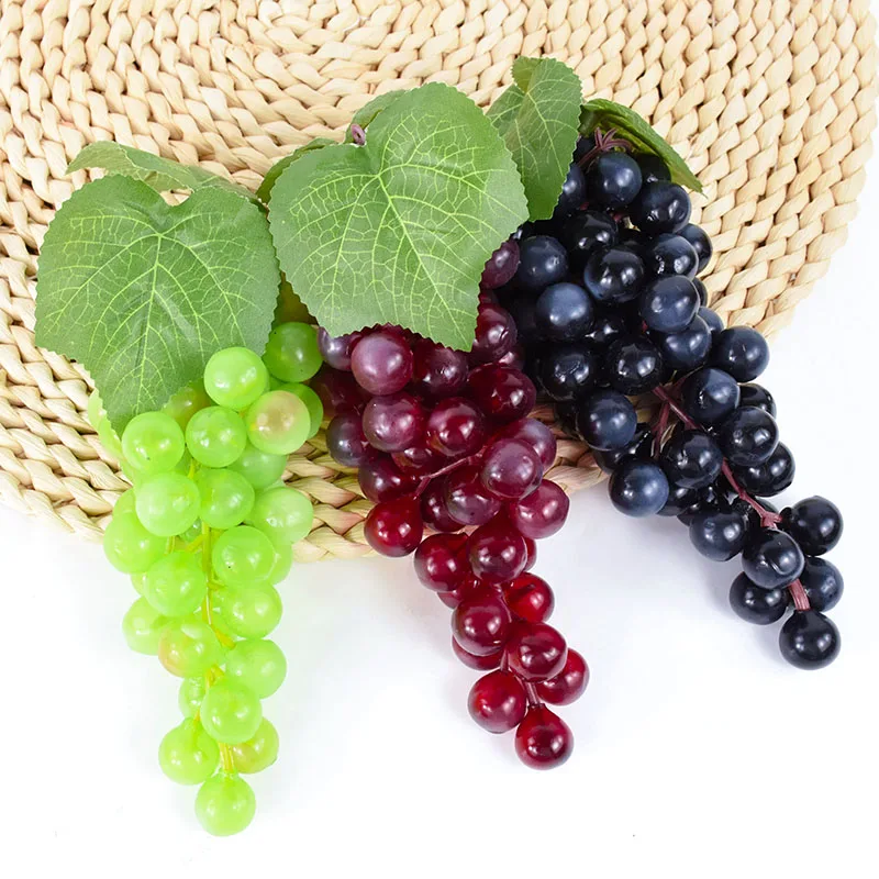 Hanging Artificial Grapes 36/60 Heads DIY Plastic Fake Fruit For Home Garden Artificial Fruits Wedding Festival Party Decoration artificial plants artificial fruits and vegetables artificial grapes