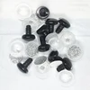 Silvery 10 Pcs 3D Plastic Polarized Light Cross Eyes Plush Eye Accessories Crochet Toys Bulk Sizes Doll Making Doll Eye DIY Toy 1
