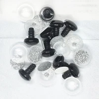 Silvery 10 Pcs 3D Plastic Polarized Light Cross Eyes Plush Eye Accessories Crochet Toys Bulk Sizes Doll Making Doll Eye DIY Toy 1