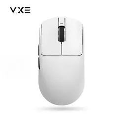 ATK VXE Dragonfly R1 Gaming Mouse - Lightweight, Ergonomic, Long Battery Life, Three - Mode Bluetooth (White R1)