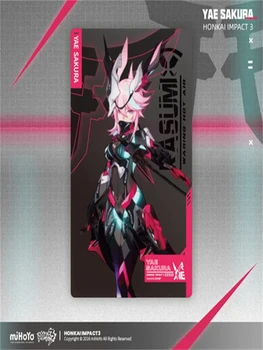 Аниме игра Honkai Impact 3 Косплей Yae Sakura неоновый тени тематическая серия Подарочная коробка (кошелек + значок + плакат из ПВХ + карта для царапин)
