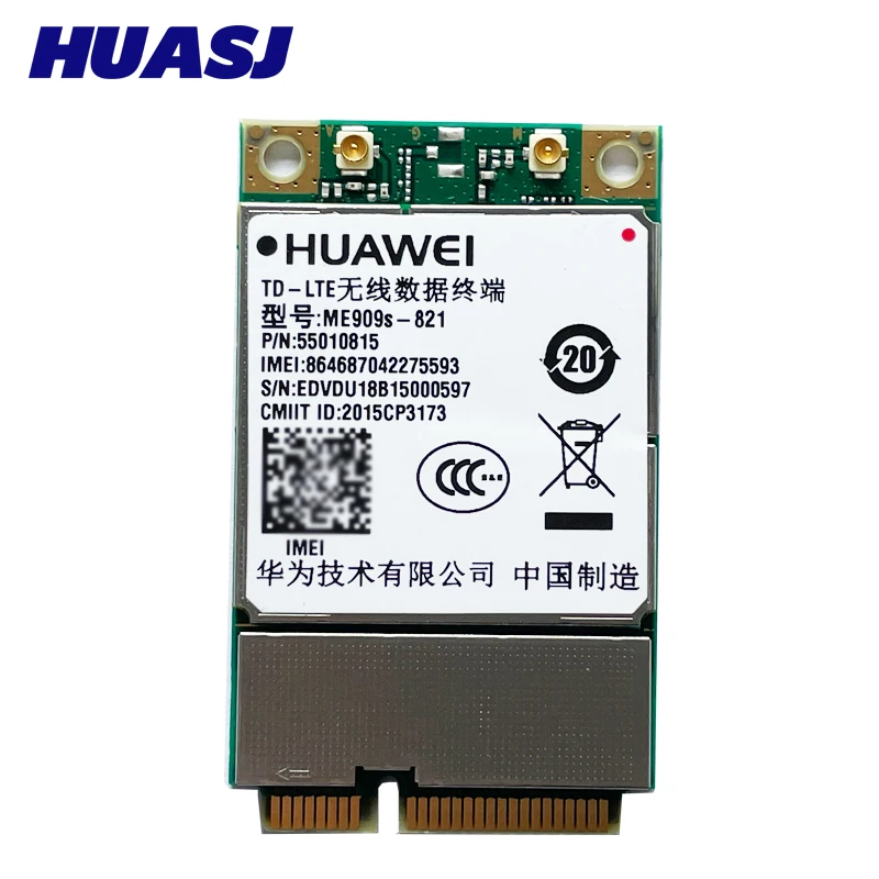 ME909s-821 4G LTE Module FDD-LTE TDD-LTE Mini PCI-E Cat4 4G Card For B1 B3 B5 B8 B38 B39 B40 B41