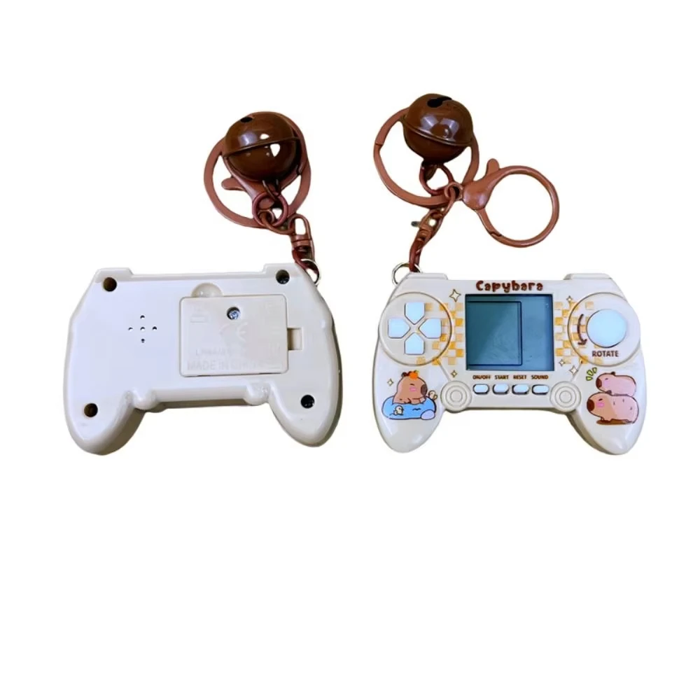 Capybara Keychain Tetris Controller Fun Creative Children's Game Console Backpack Pendant Pendant