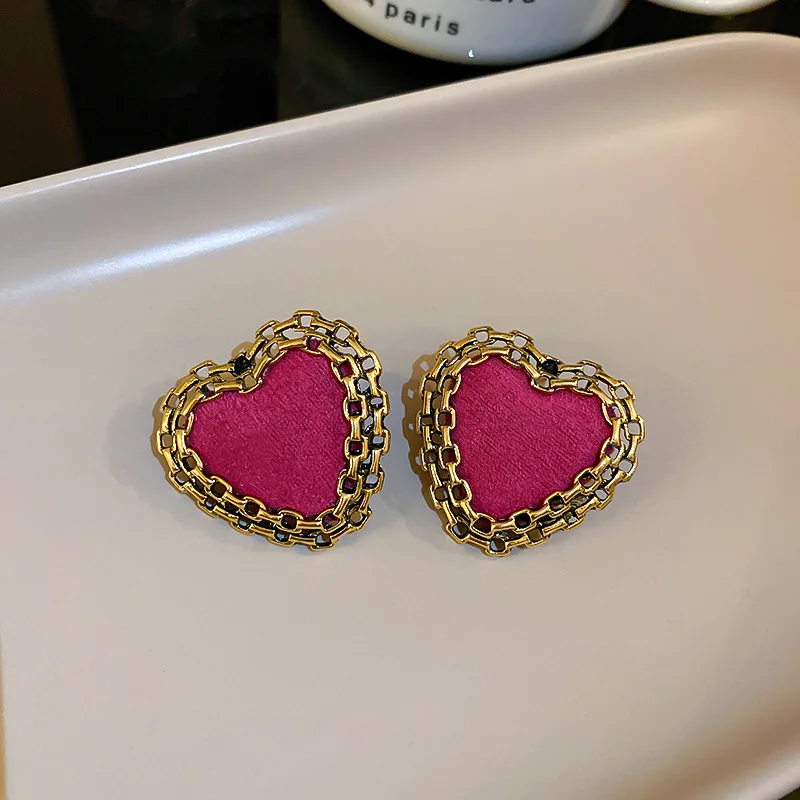 Cloth Stud Earrings Cross Earrings for Women Party Jewelry Accessories Simple stud earrings cross earrings