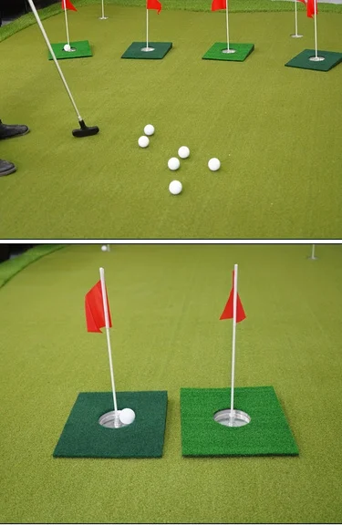 Description Picture 5 of itemGolf Putter Pad Simulation Green Mini Putter Plate Portable Putter Slope Practitioner Hole Cup Package
