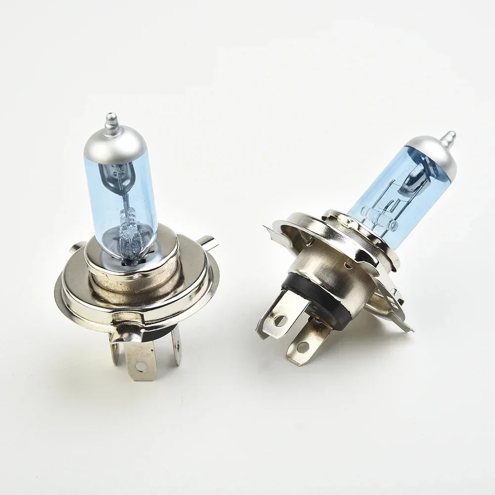2pcs H4 55W Halogen Car Light Bulb High Low Beam H4 12V 60/55W P43T 9003 Super Xenon White 6000K Headlight Lamp