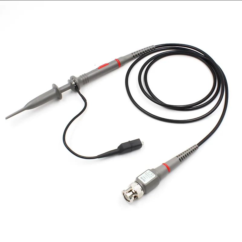 P6100 1pcs 100MHz Bandwidth Oscilloscope Probe 1X/10X Adjustable Attenuation BNC Leads Switchable Input Voltage 10:1
