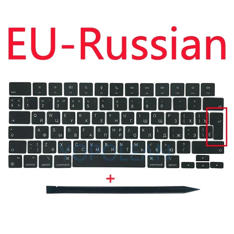 Keyboard Keycap A2442 A2485 A2681 A2941 A2779 A2992 Keycaps Keys For Macbook Pro Air 13" 14" 16" Key Cap US UK Spain French Russian