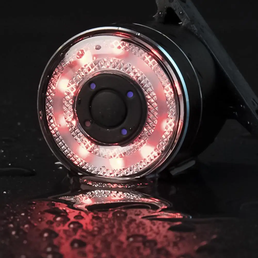 

Bicycle Lights Bicycle LED Braking Warning Light USB Rechargeable Taillight Bike Tail Rear Lamp Bicycle Accessories