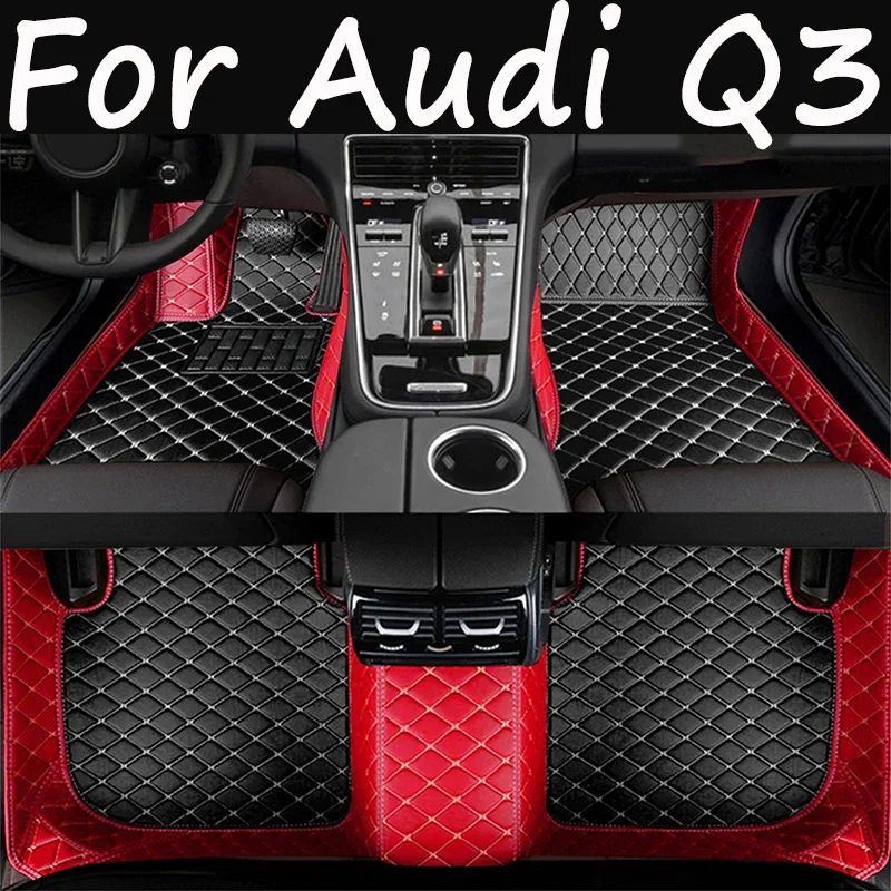 Artificial Leather Custom Car Floor Mats for Audi Q3 Sportback 2020-2023 Year Interior Details  Accessories