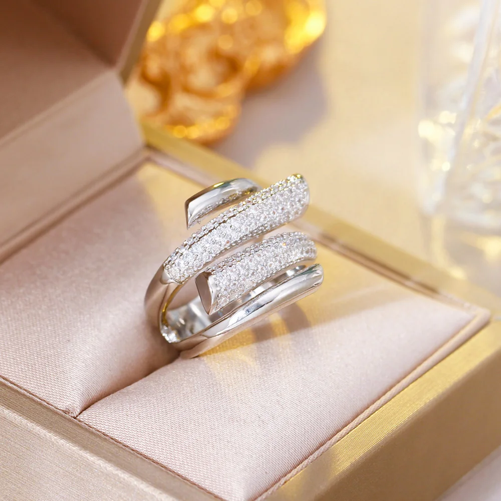 Pera Luxury Gold Color Top Quality Cubic Zirconia Multiple Cross