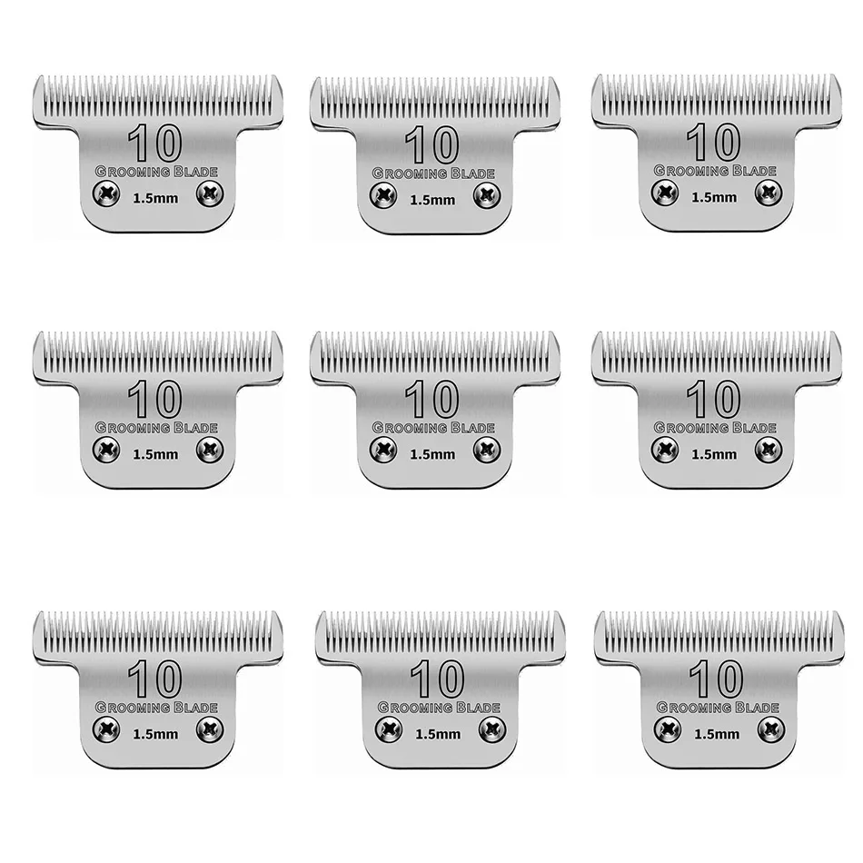 T10 Detachable Pet Dog Grooming Clipper Blade,For most Andis,Oster A5,Wahl KM Clippers ,Cut Length 1/16&rdquo;(1.5mm)