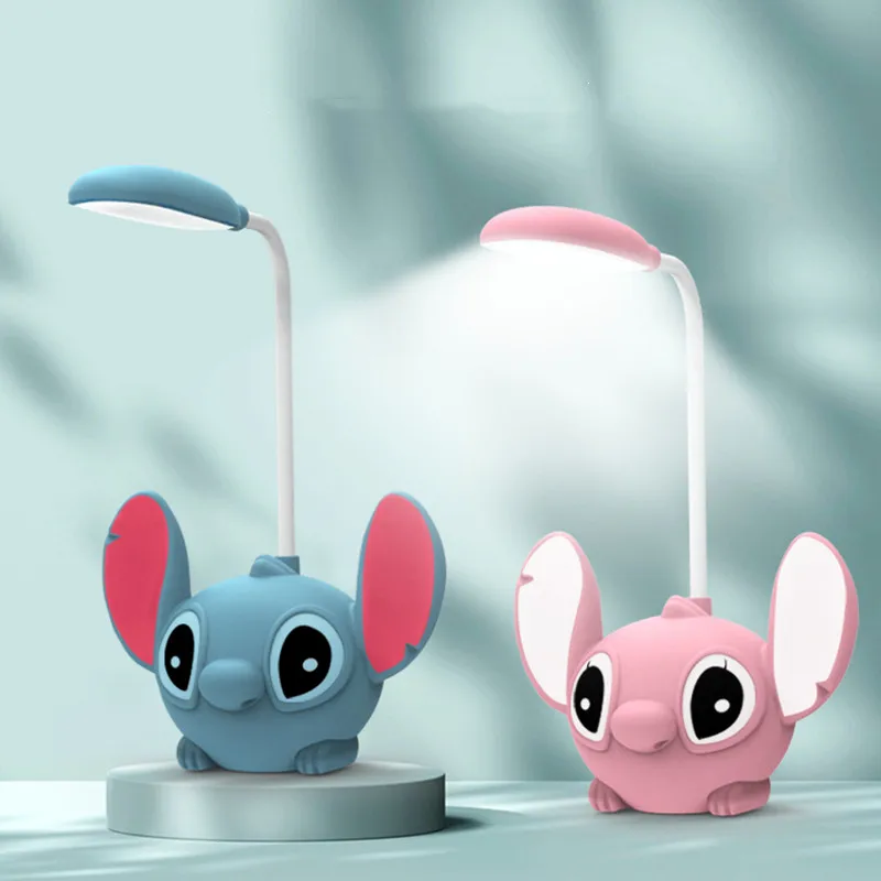 Disney Stitch Anime Figure LED Desk Lamp with Pencil sharpener