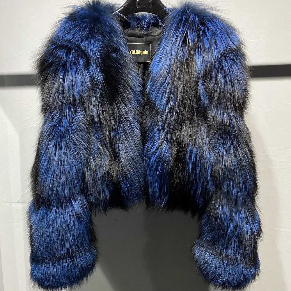 NKNIT/vegan fur big jacket【short】 Genuine chinchilla fur jacket handcrafted by FurbySD.